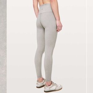 Lululemon high rise wunder under 28” in snow washed French clay size 6 nwot